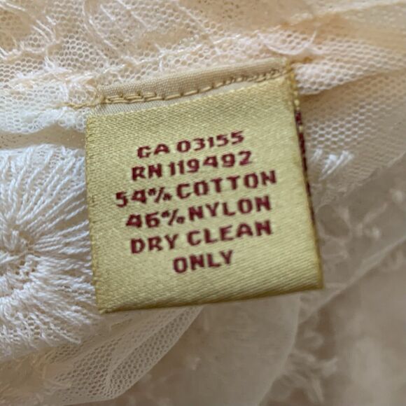 April Cornell Sheer Embroidered Lace Style Duster Long Cardigan Open Sz XS Blush - Picture 6 of 6